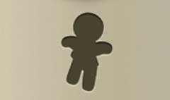 Gingerbread Man silhouette