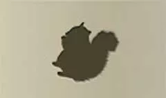 リスのシルエット