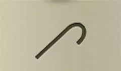 キャンディステッキのシルエット