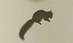 リスのシルエット