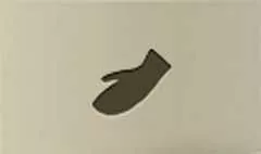 手袋のシルエット
