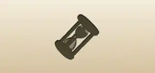 砂時計のシルエット