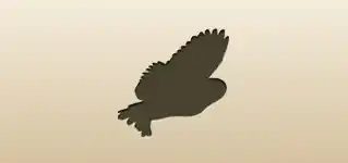 フクロウのシルエット