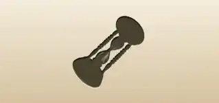 砂時計のシルエット