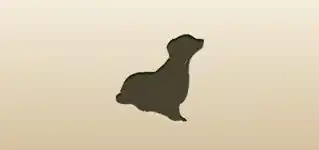 イヌのシルエット