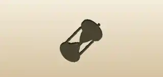 砂時計のシルエット