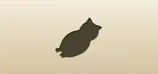 フクロウのシルエット