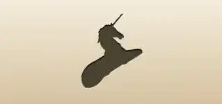 ユニコーンのシルエット