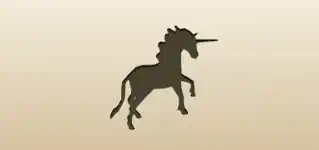 ユニコーンのシルエット