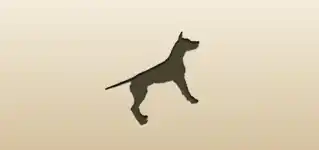 イヌのシルエット