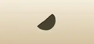 オレンジのシルエット