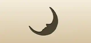 三日月のシルエット