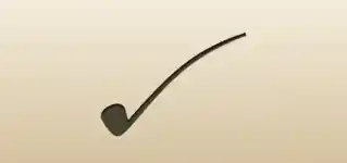 喫煙パイプのシルエット