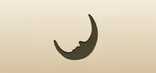 三日月のシルエット