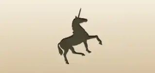 ユニコーンのシルエット