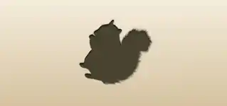 リスのシルエット