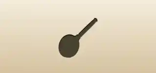 虫眼鏡のシルエット