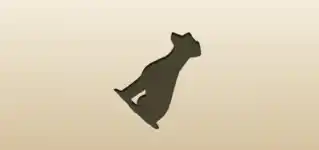 イヌのシルエット