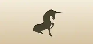 ユニコーンのシルエット