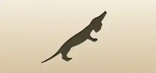 イヌのシルエット