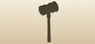 Gavel silhouette
