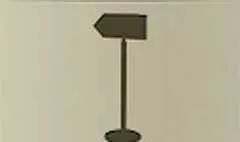 Direction Sign silhouette