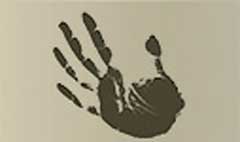 Handprint silhouette