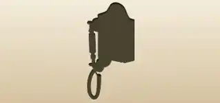 Telephone silhouette