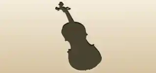 Violin silhouette