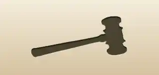 Gavel silhouette