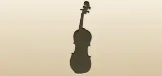 Violin silhouette