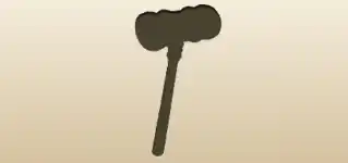 Gavel silhouette