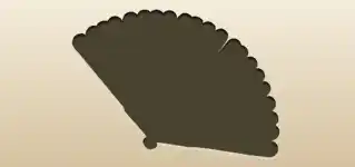 Hand Fan silhouette