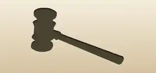 Gavel silhouette