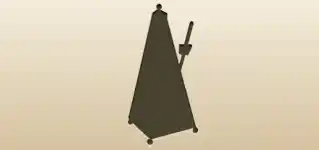 Metronome silhouette