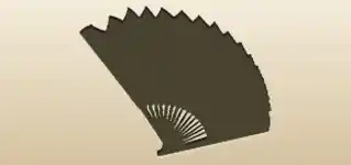 Hand Fan silhouette