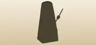 Metronome silhouette