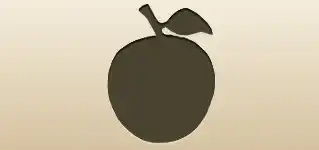 Apple silhouette