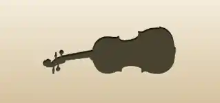Violin silhouette