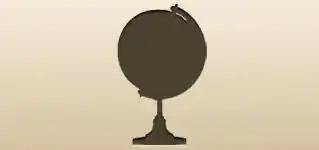 Globe silhouette
