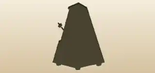 Metronome silhouette