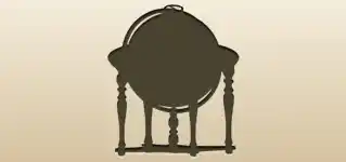 Globe silhouette