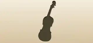 Violin silhouette