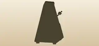 Metronome silhouette