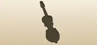 Violin silhouette