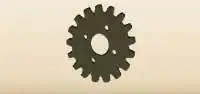 歯車のシルエット