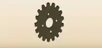 歯車のシルエット