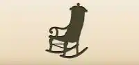 ロッキングチェアのシルエット