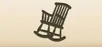 ロッキングチェアのシルエット
