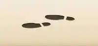 足跡のシルエット